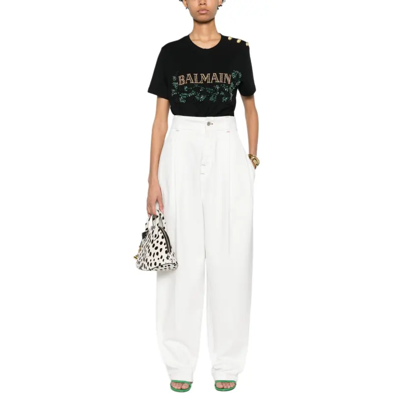 BALMAIN Logo-embellished T-shirt-3