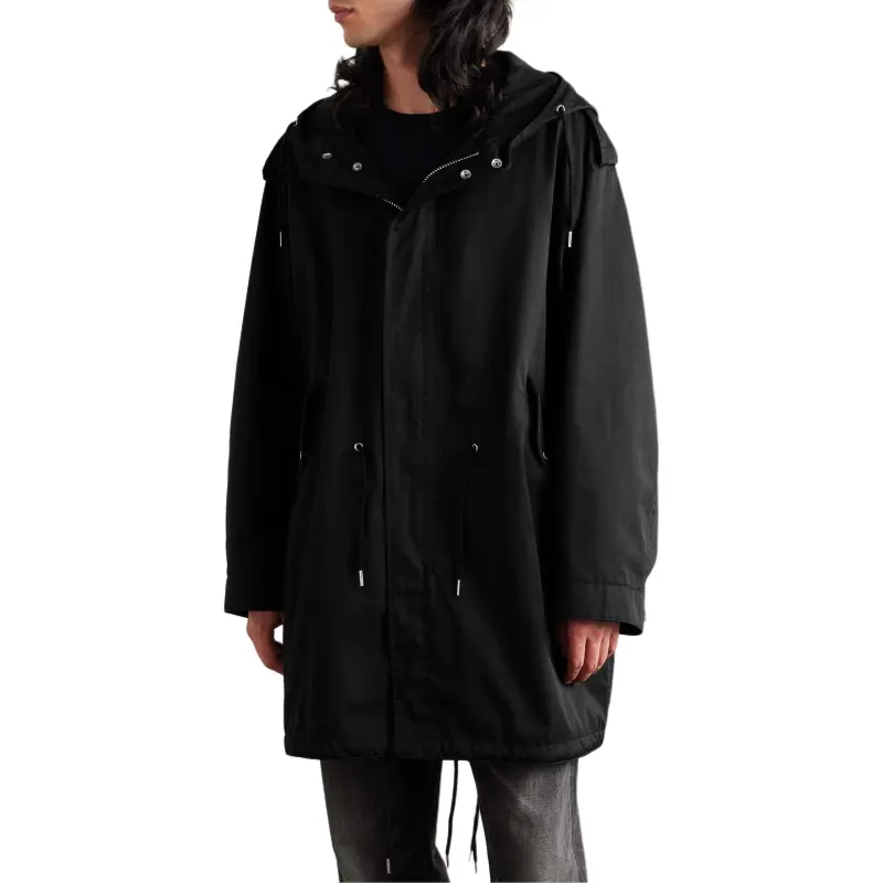 CELINE Long Parka In Technical Cotton-2