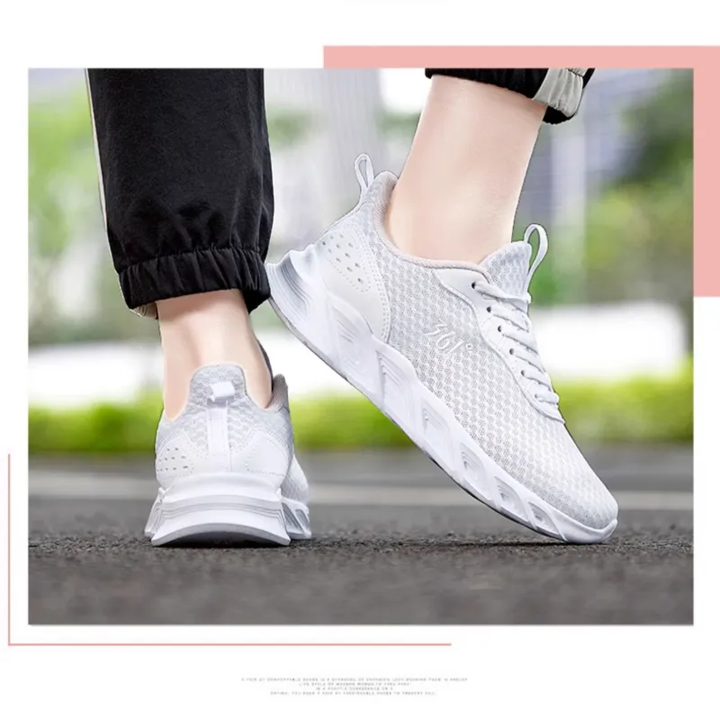 361° Anti-Slip Wear-Resistant Low-Top Running Shoes Women's Gray-5