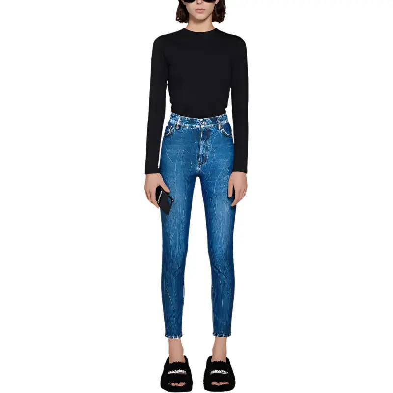 Balenciaga Jeans Women's Dark Blue-1