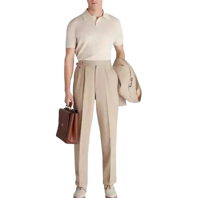 Dunhill SS25 Polo Shirt Men's Beige-3