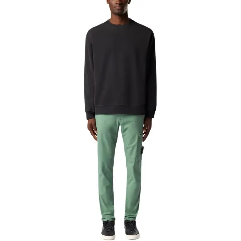 STONE ISLAND Logo Embroidered Crewneck Sweatshirt-2