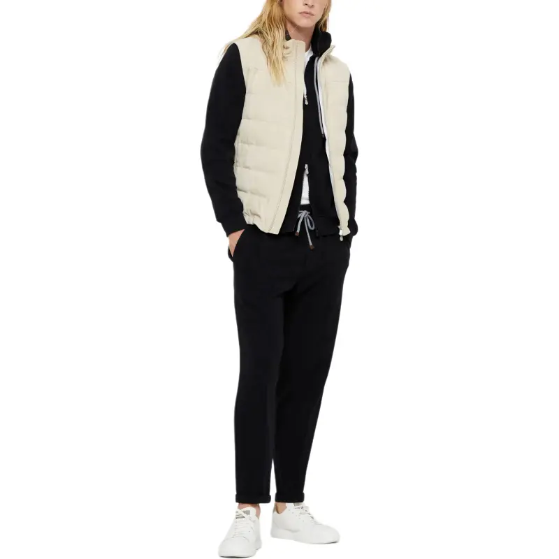 Brunello Cucinelli Zipped Drawstring Hoodie-5