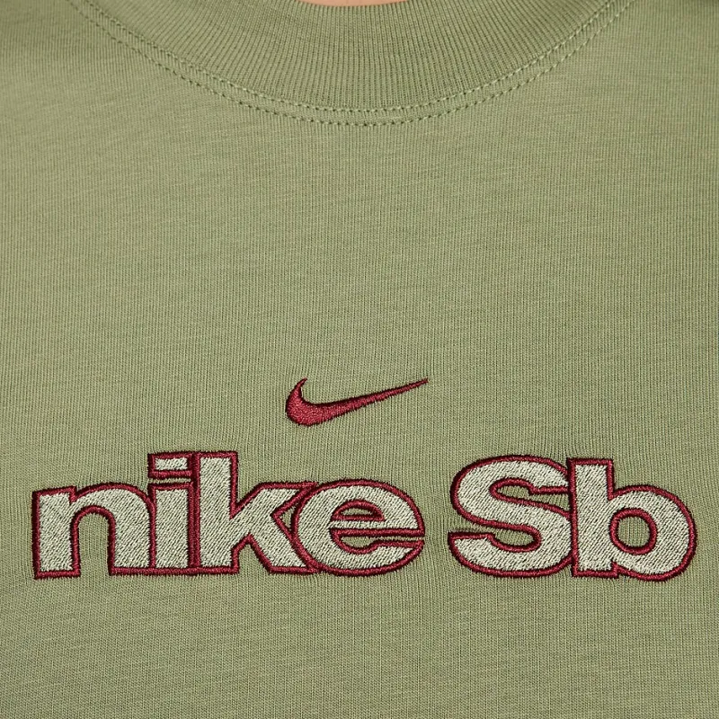 Nike Drop Shoulder Sleeve T-Shirt Women's Oil Green-3