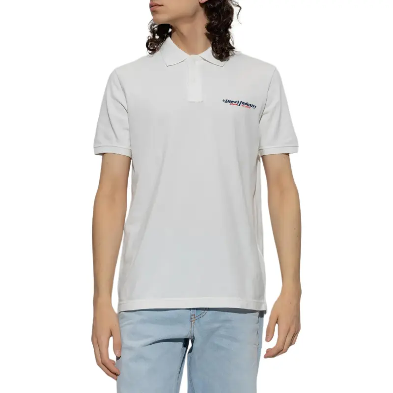 DIESEL Polo Shirts Men White-2