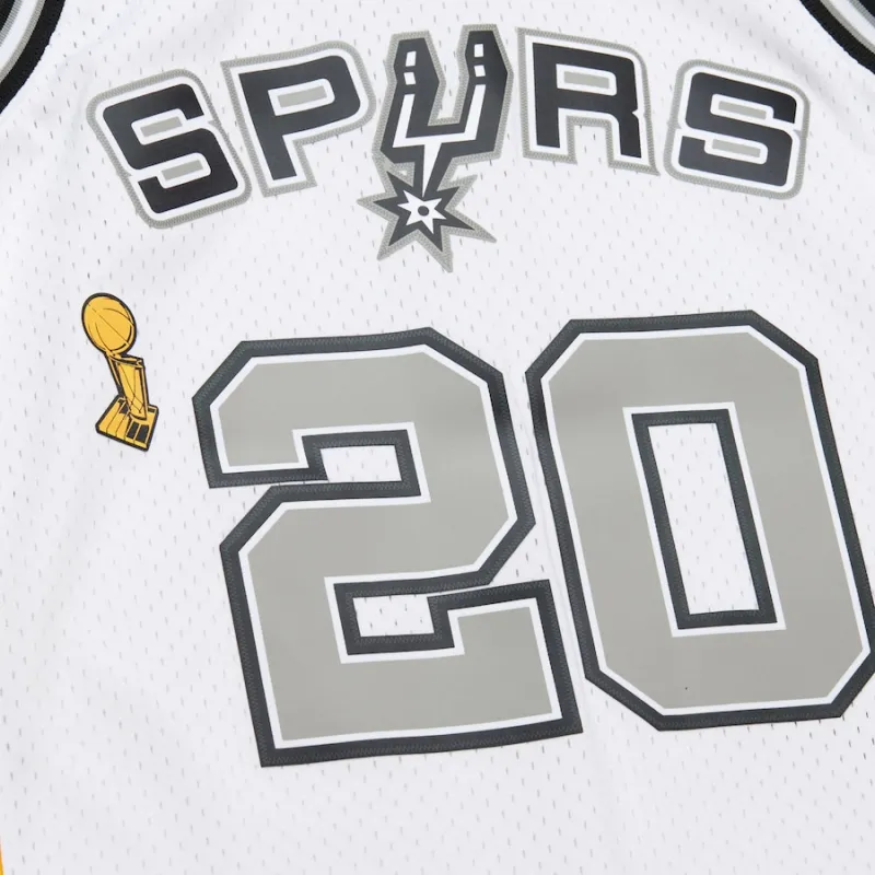 Mitchell & Ness 2002 Hardwood Classics Retirement Manu Ginobili San Antonio Spurs '' Swingman Jersey-3