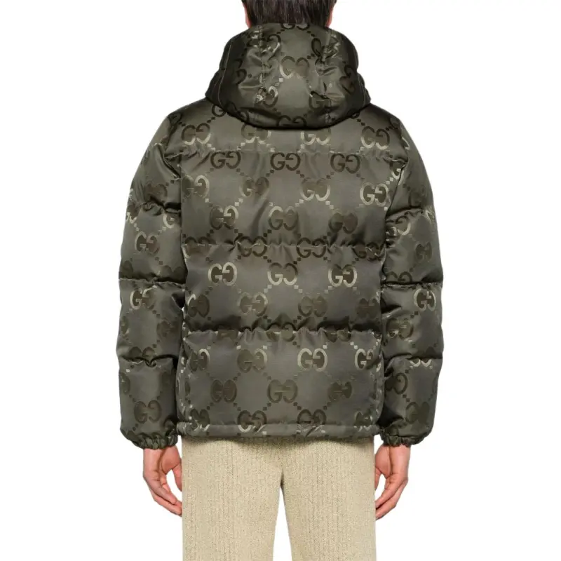 GUCCI Jumbo Gg Nylon Canvas Goose Down Jacket-2