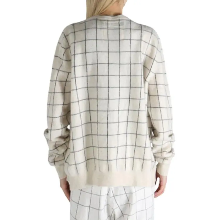 Frenckenberger Windowpane pattern Cardigan-1