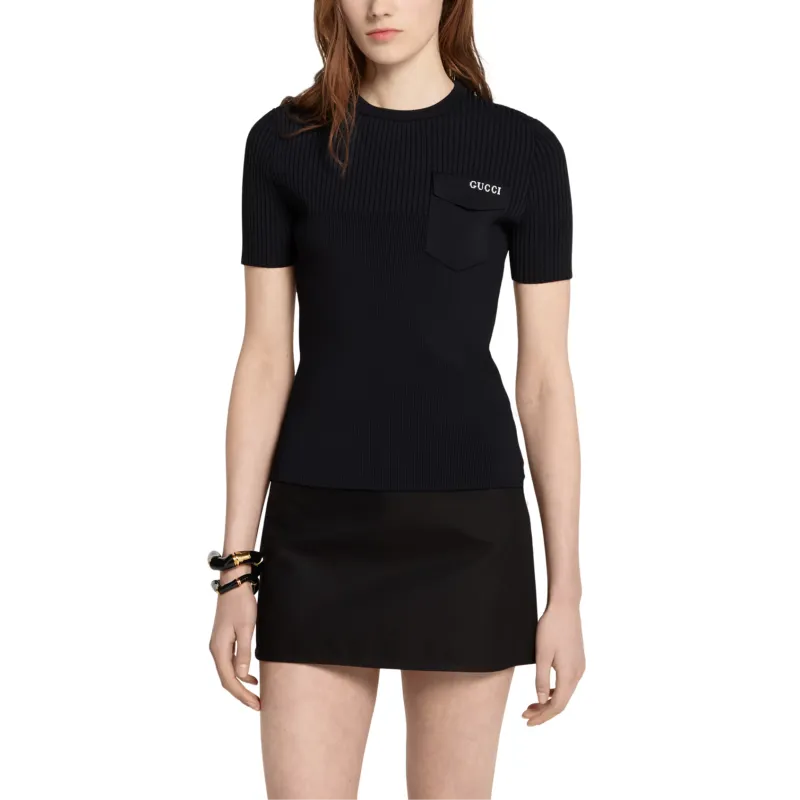GUCCI Regular T Shirt Women's Black-3