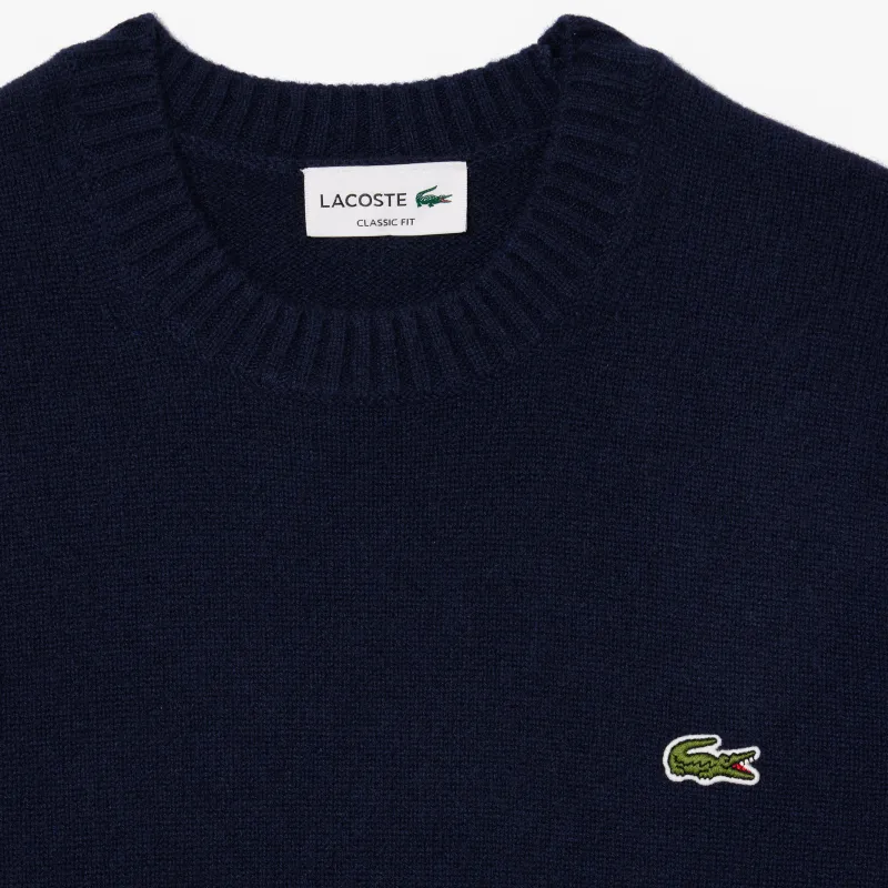 LACOSTE Cashmere Sweater Men's Midnight Blue-4