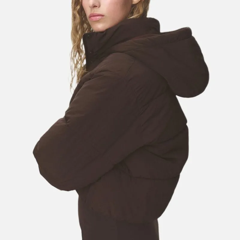H&M Puffer Jacket Women's Brown-3