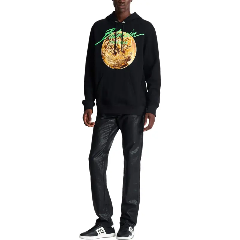 BALMAIN Universe & Planet print Hoodie-1