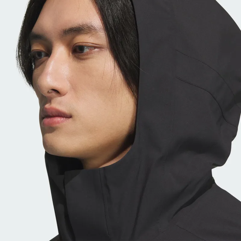 Adidas Wuji Series Waterproof, Windproof, And Breathable Windbreaker Jacket Men's Black-5