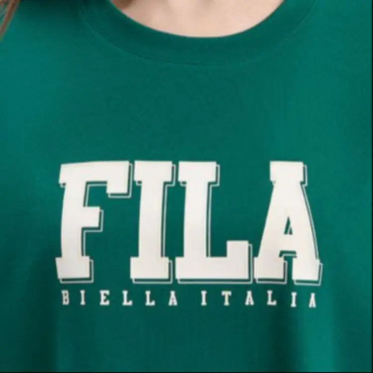 FILA Short Sleeved Dress Women's Cat's Eye Stone Green-5