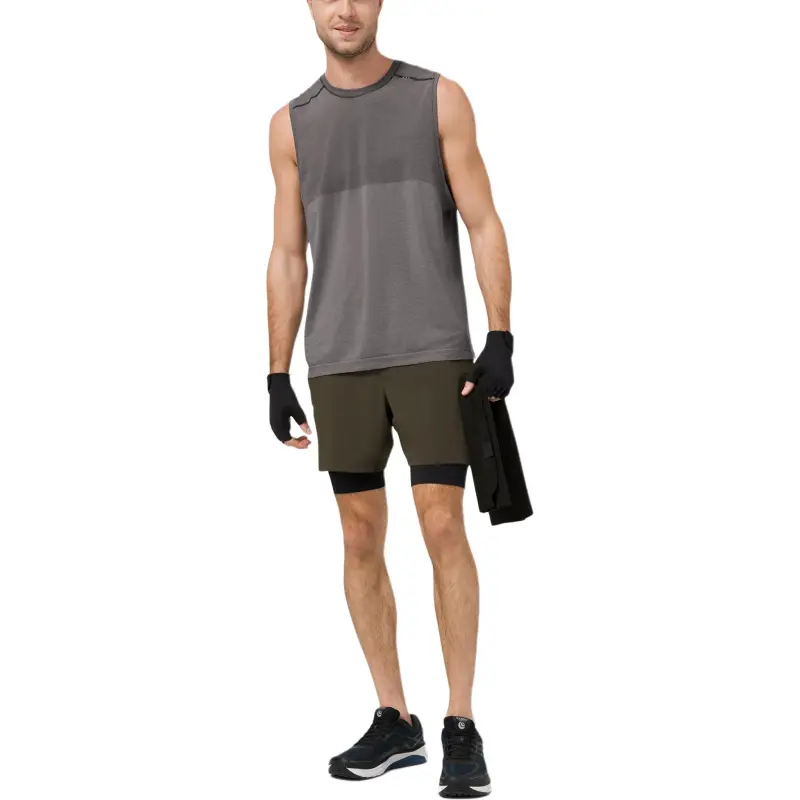 Lululemon Metal Vent Tech Tank Tops Men's Graphite Gray-1