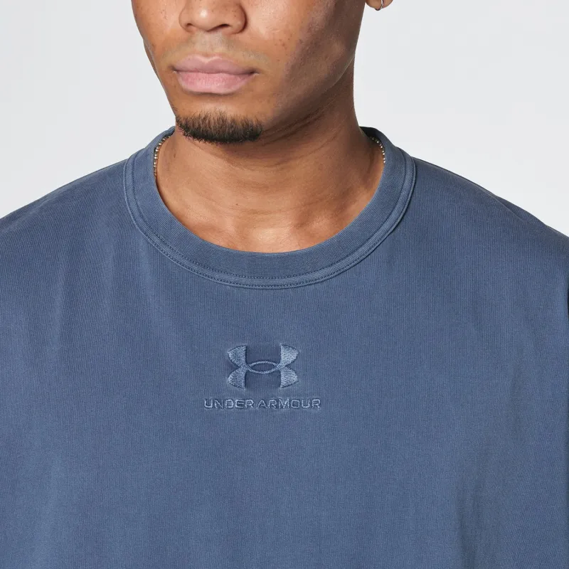 Under Armour Drop Shoulder Sleeve T-Shirt Men's Blue-3