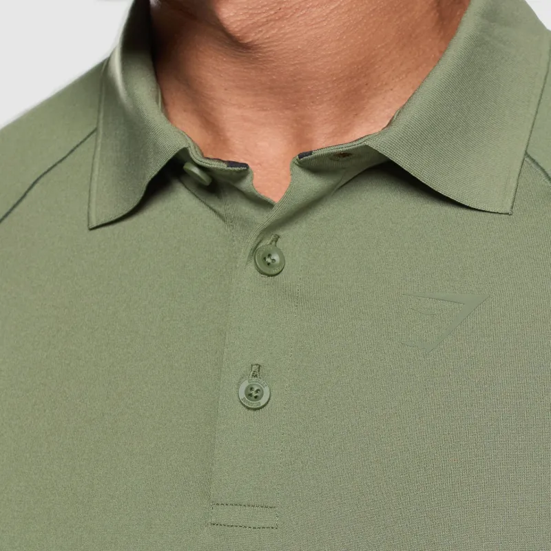 GYMSHARK Polo Shirt Men's Olive Green-3