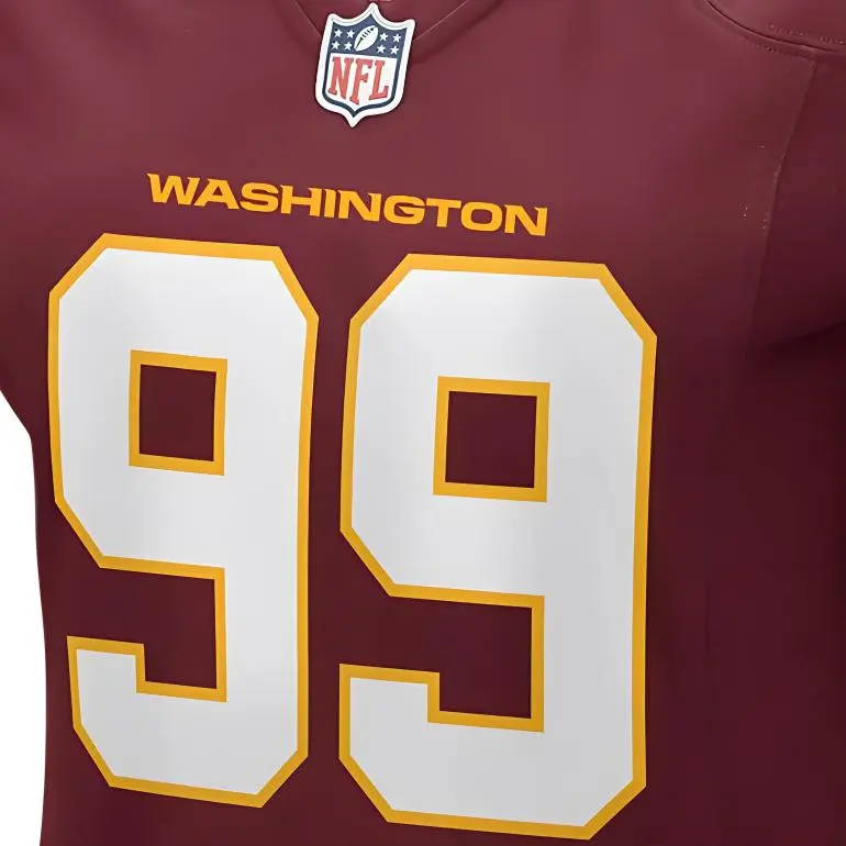 Nike NFL Washington Football Team Chase Young Soccer Jerseys Women's Burgundy Red-3
