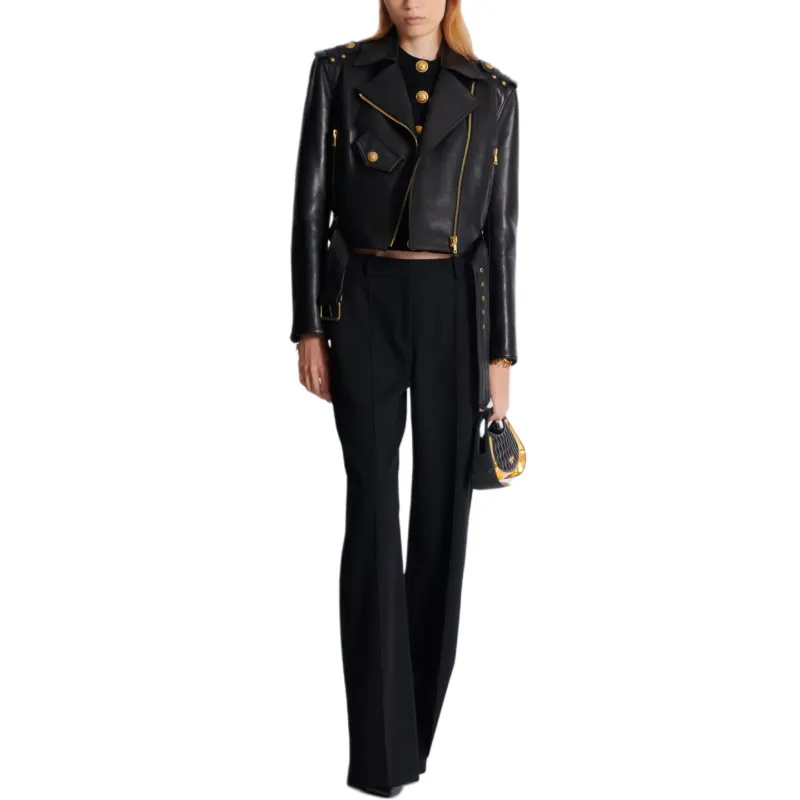 BALMAIN Short Sleeved Buttoned Knitted Cardigan-5