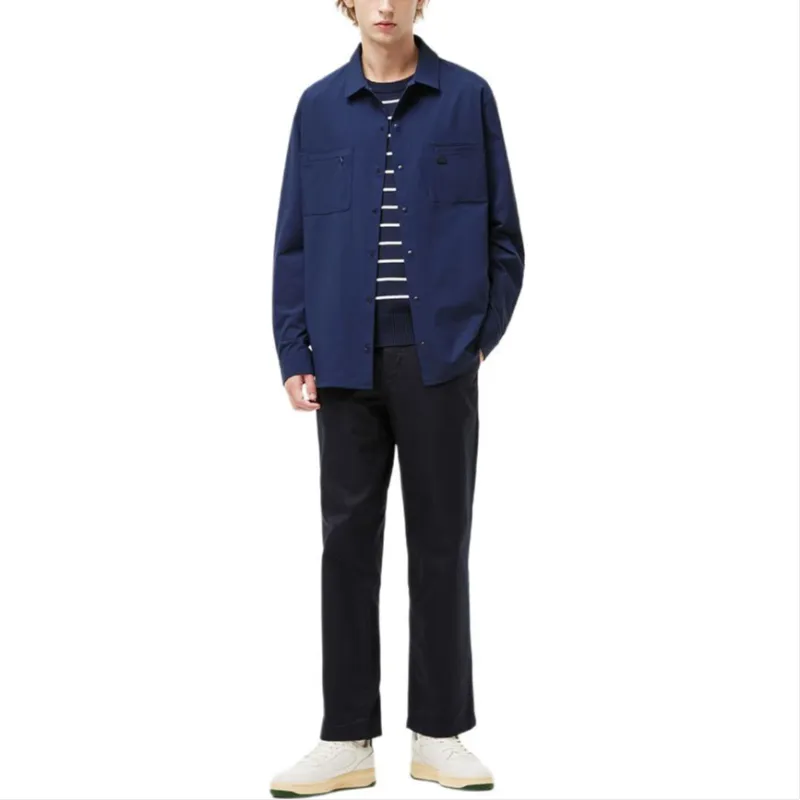 LACOSTE Shirts Men Navy Blue-4