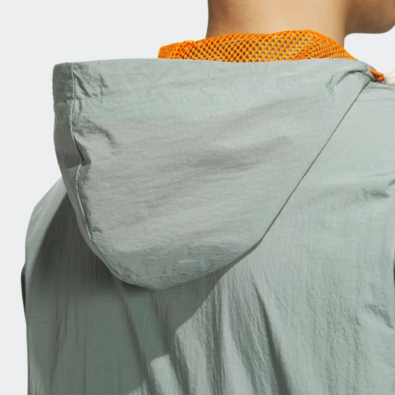 adidas originals Adventure Windbreaker Jacket 'Silver Green'-4