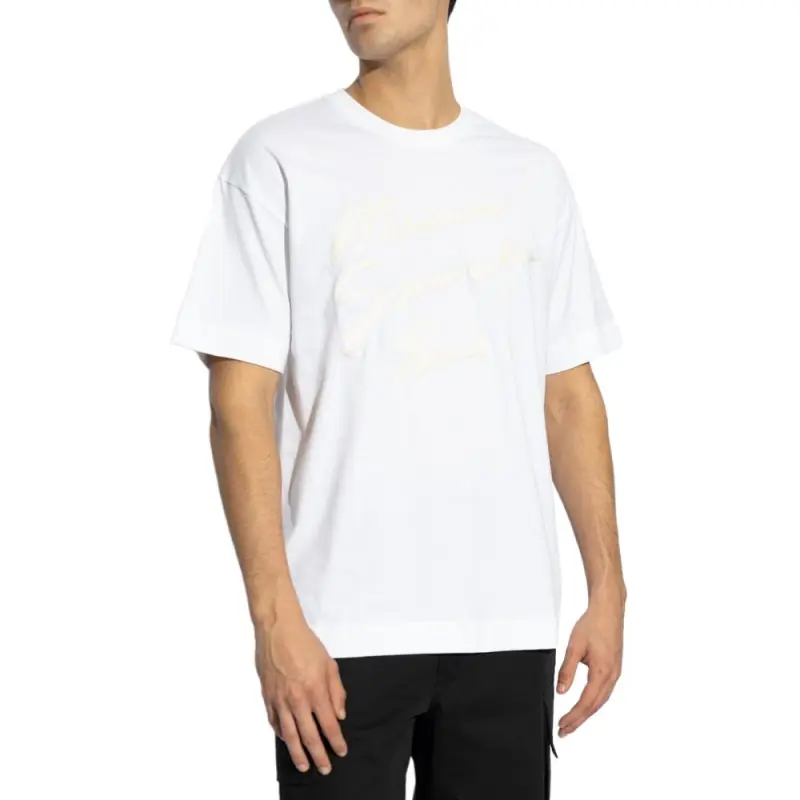 Givenchy Slogan Embroidered Crewneck T Shirt-5