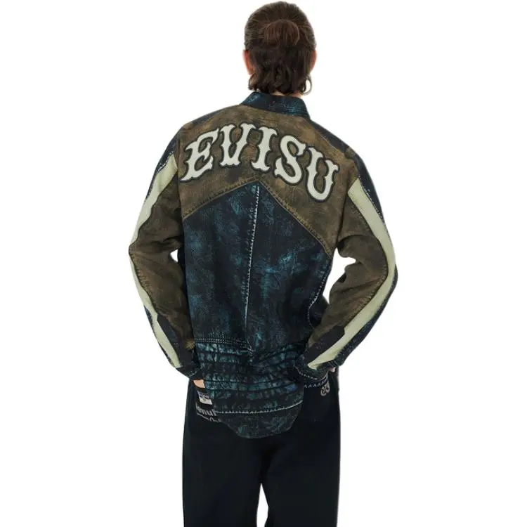 EVISU Shirt Men's Black All Over Print-2
