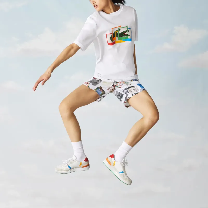 LACOSTE x LIVE X Polaroid T Shirt Unisex White-2