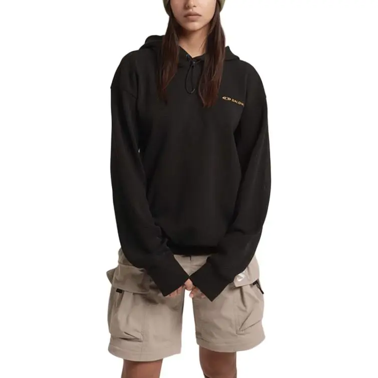 SALOMON Hoodie M Sweatshirt Men's Black-2