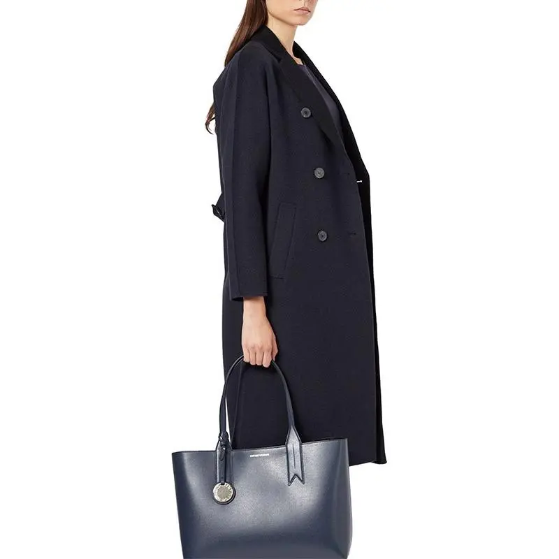 EMPORIO ARMANI Coats Women's Navy Blue-4