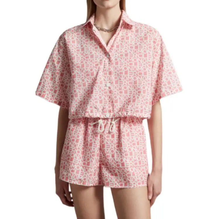 Moncler Logo print Cropped Shirt-3