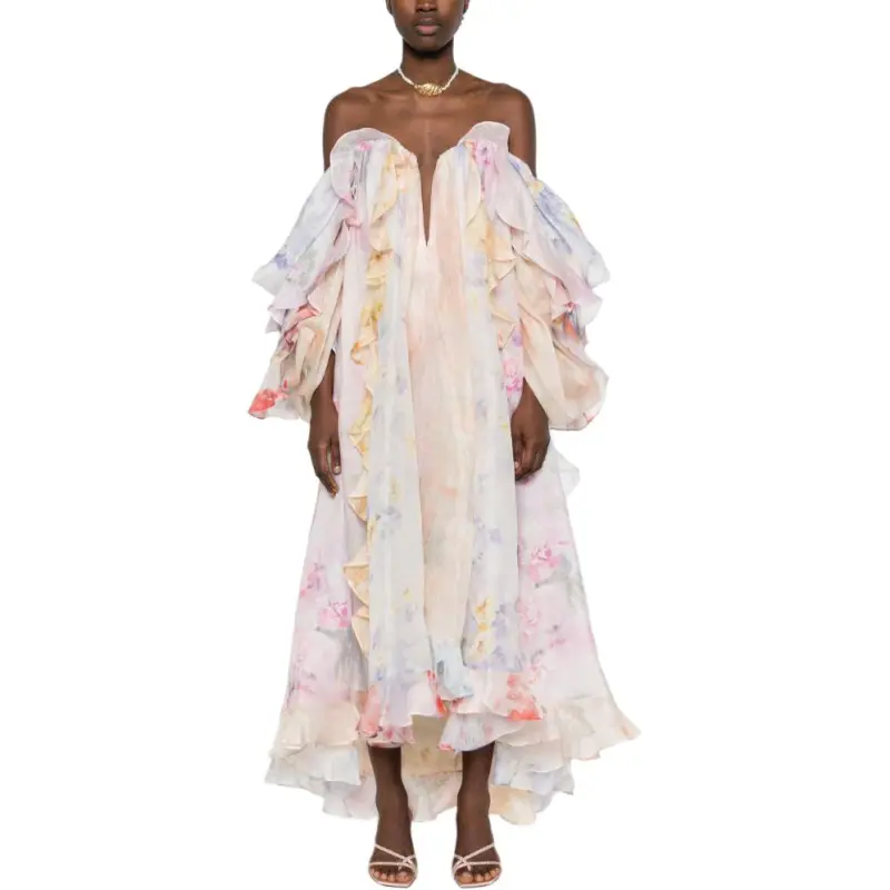 Zimmermann Strapless Ruffle Maxi Dress-1