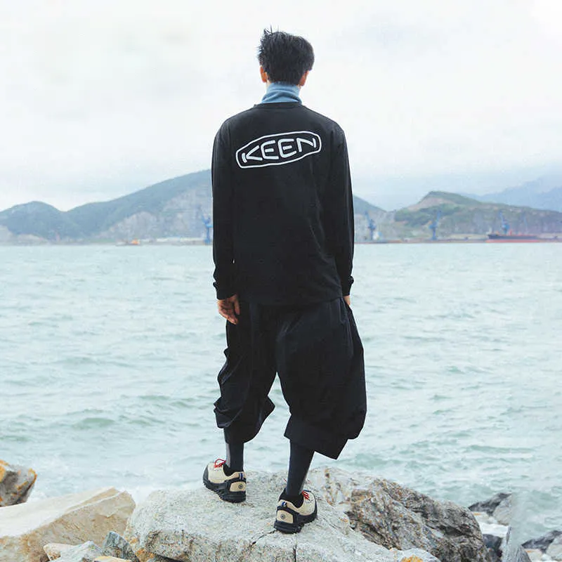 Keen T Shirts Men Black/White-2