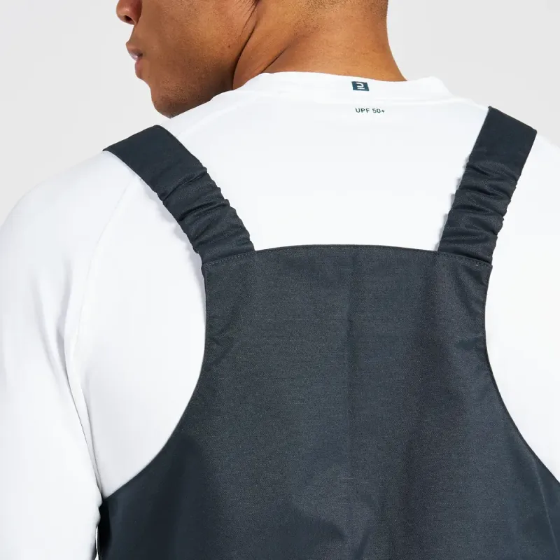 DECATHLON Dungarees 300 Mixed Jumpsuit Unisex Graphite Gray-4