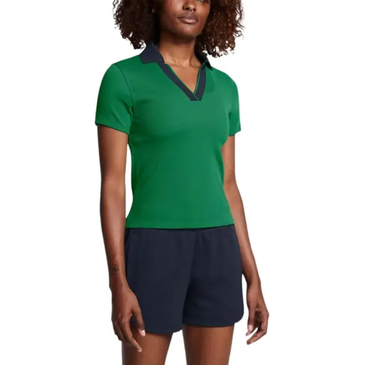Under Armour FW24 Polo Shirt Women's Forest Green-2