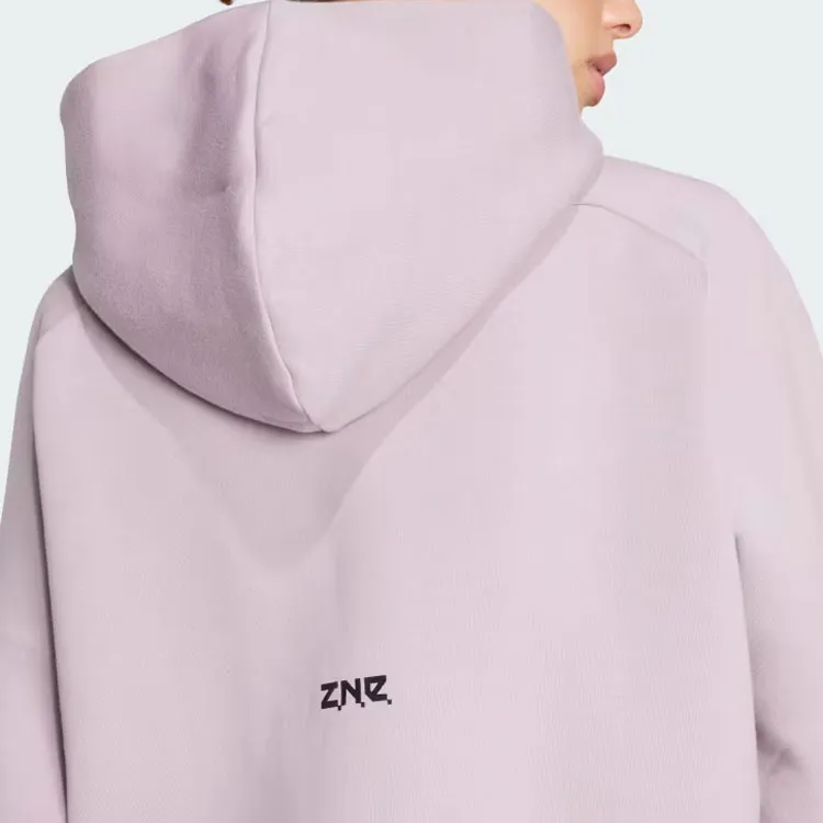 Adidas Future Icons 3-Stripes Full Zip Hoodie Sweatshirt Women's Light Purple-5