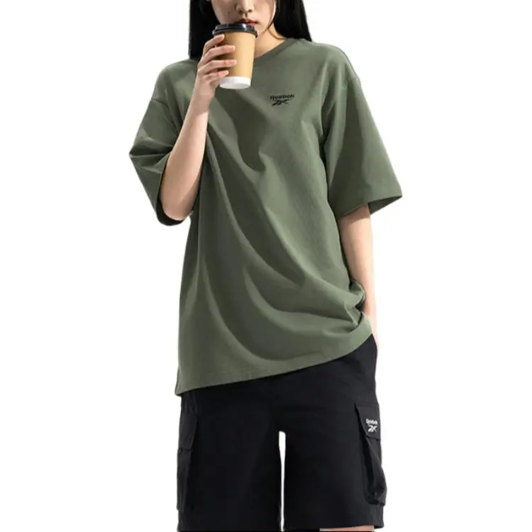 Reebok T Shirt Unisex Light Army Green-2
