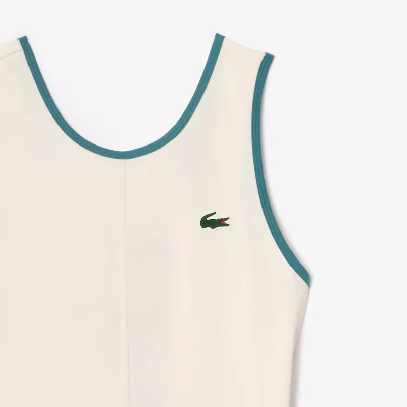 LACOSTE Skirt Set Women's White/Blue-2