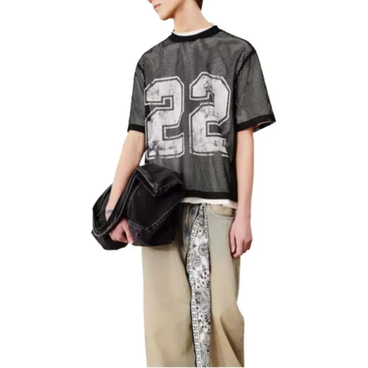 H&M T Shirts Men Black-1