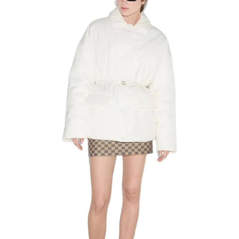 GUCCI Puffer Jacket Women's White-2