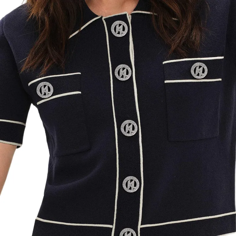 KARL LAGERFELD SS25 Knitwear Women's Navy Blue-5