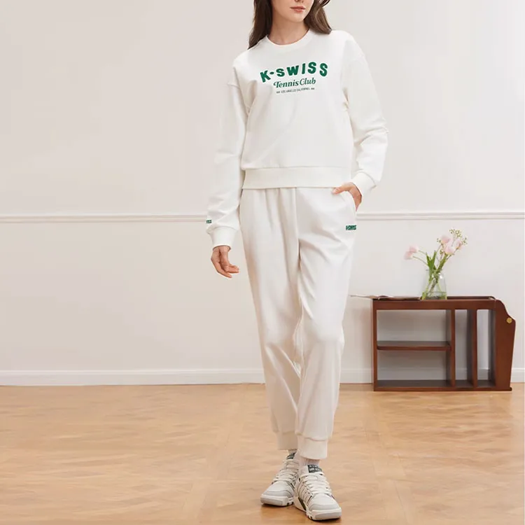 KSWISS Knitted Sweatpants Women's Euryale White-2