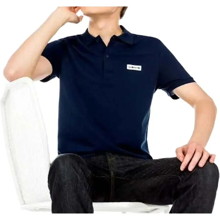 LACOSTE Polo Shirt Men's Marine Blue-1