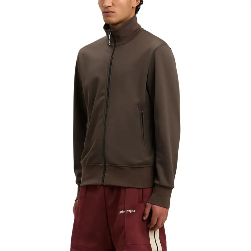 PALM ANGELS Curved Logo Printed Track Jacket-3