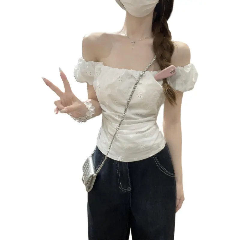 Mu Xiao Xin Puff Sleeve T Shirt Women's-1