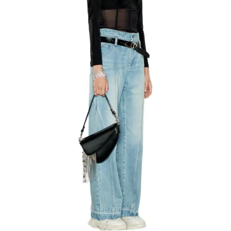 GIMING Jeans Women's Blue-2