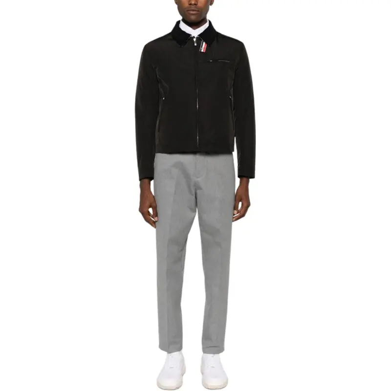 THOM BROWNE Rwb Stripe Zip Up Padded Jacket-2