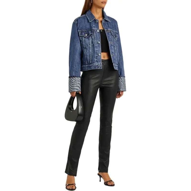 Alexander Wang Wave Cuff Trucker Jacket-4