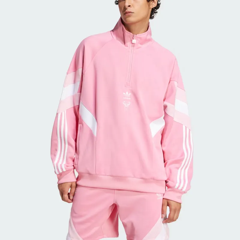 Adidas Originals Inter Miami Cf Originals Half Zip Crew Sweatshirt-3