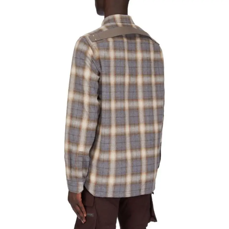 RICK OWENS Checked Shirt-1